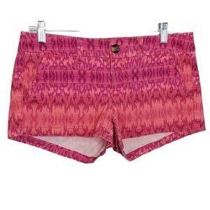 American Eagle Outfitters Shorts Womens 4 Purple Ikat Shortie Stretch Chinos‎